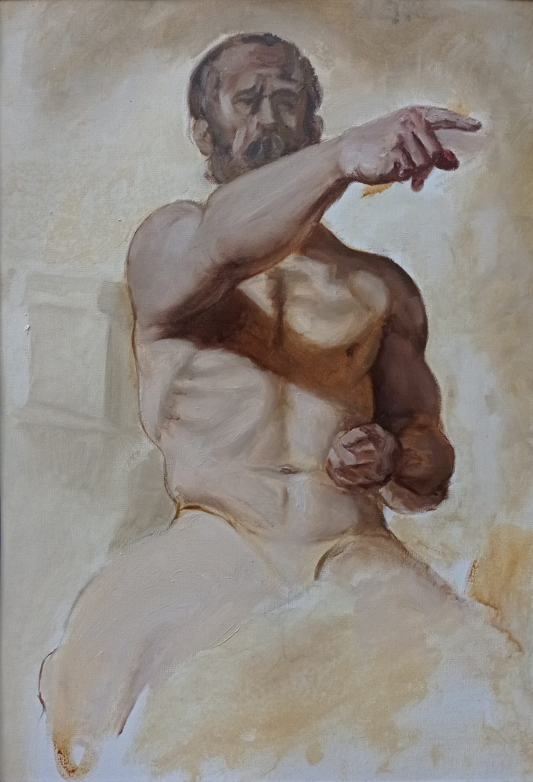 Jean Auguste Dominique Ingres után: Tanulmányok a „Szent Symphorien mártíromságához” – Szent, Anya és Prokonzul (részlet)
