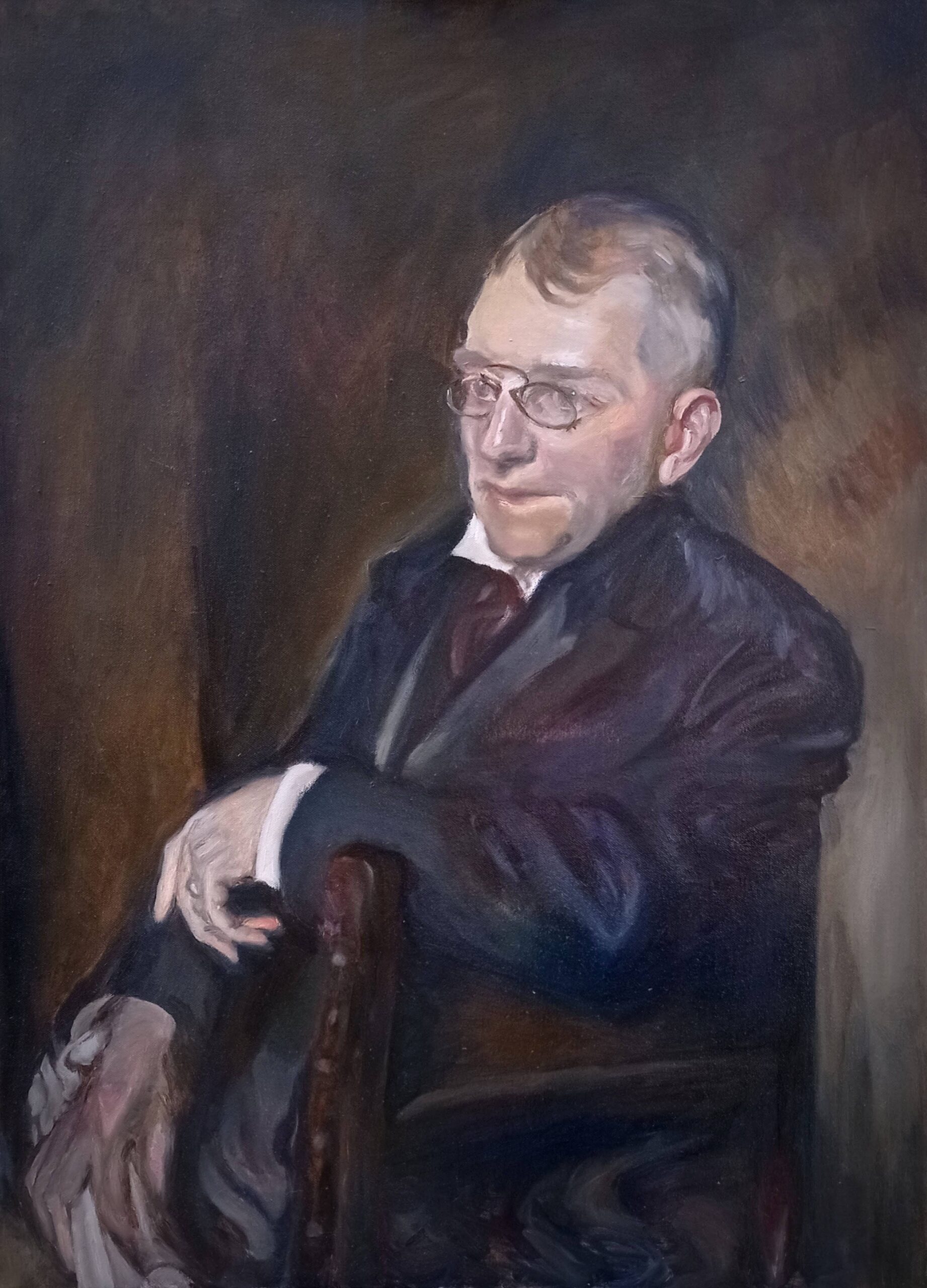 John Singer Sargent után: James Whitcomb Riley portréja