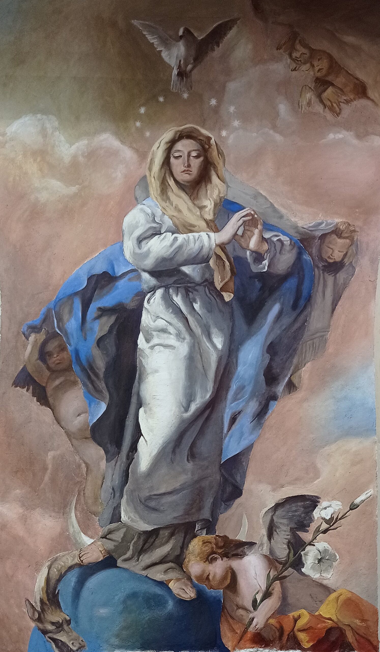 Giovanni Battista Tiepolo után: A Szeplőtelen Fogantatás (részlet)