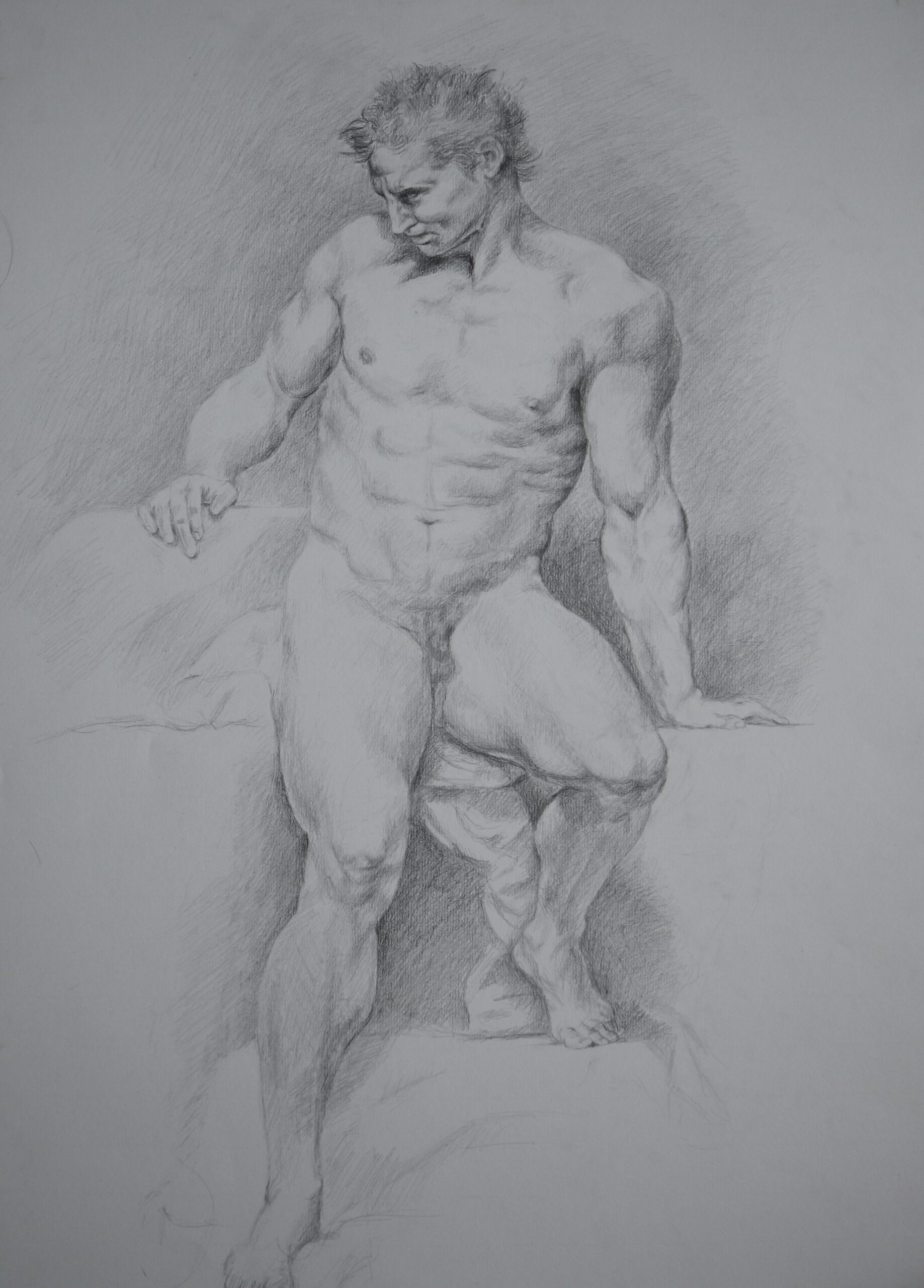 Pompeo Batoni után: Academic Nude